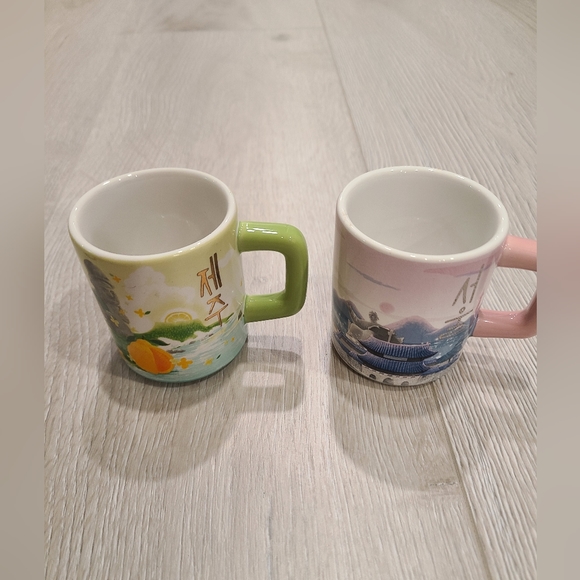 Genuine Starbucks Korea CityTour Seoul Jeju Coffee Tea Travel Demi Mug Set 89ml - Picture 6 of 7